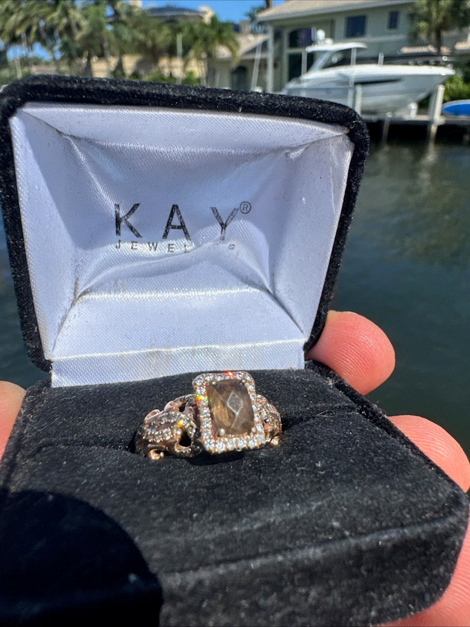 14k Rose Gold & Diamond Accented "Le Vian" Ring