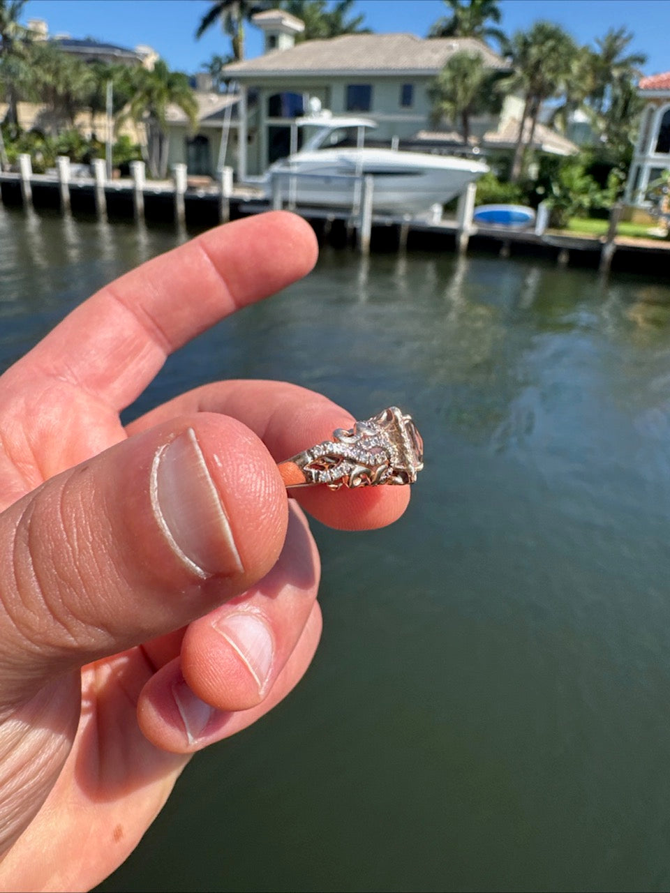 14k Rose Gold & Diamond Accented "Le Vian" Ring