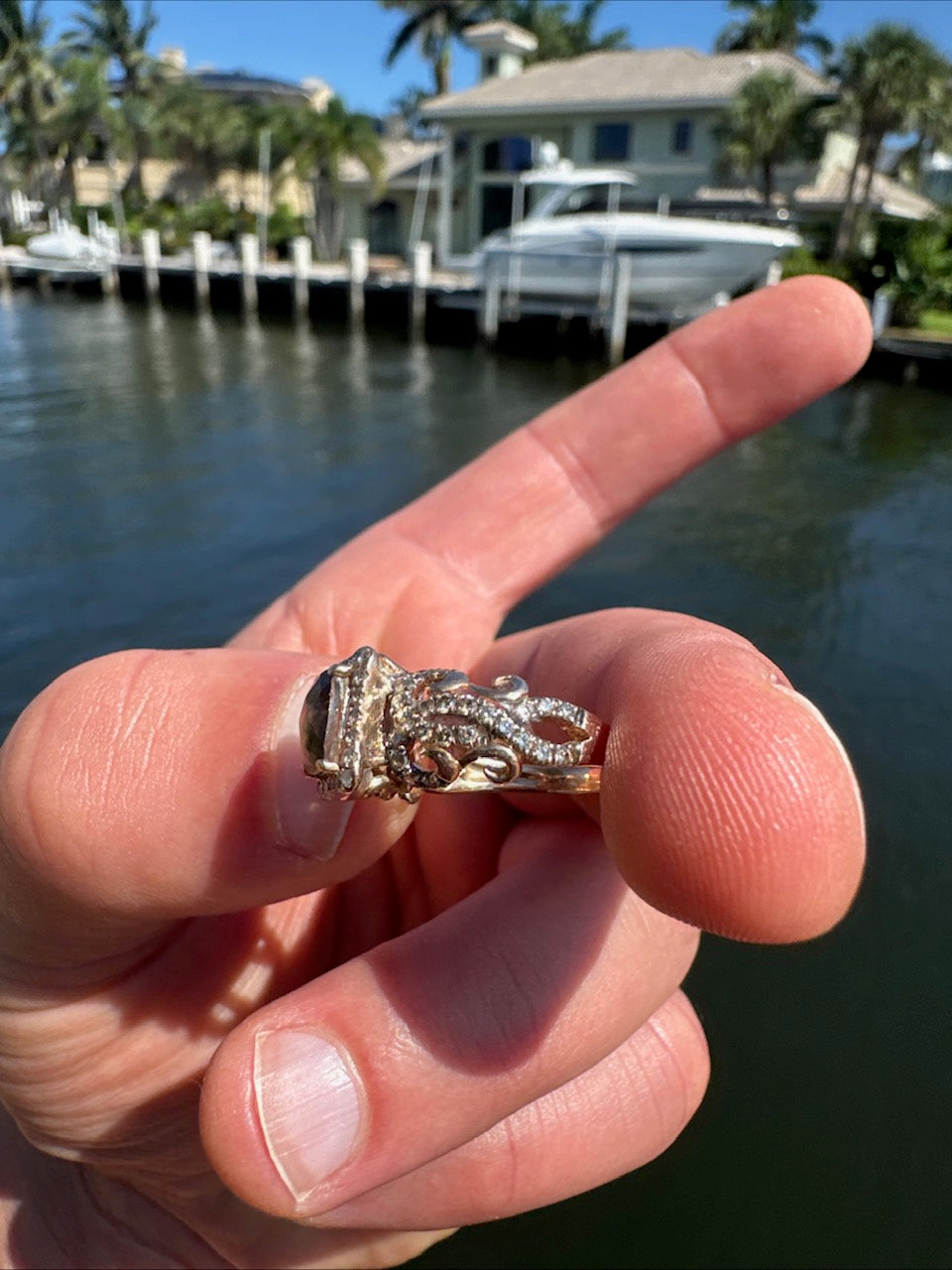 14k Rose Gold & Diamond Accented "Le Vian" Ring