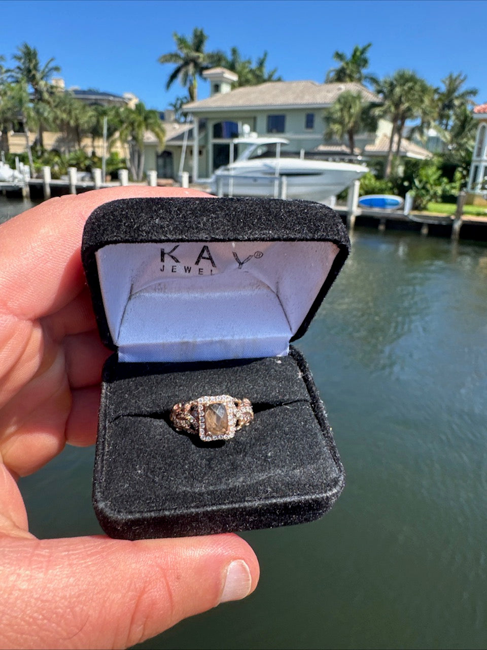 14k Rose Gold & Diamond Accented "Le Vian" Ring